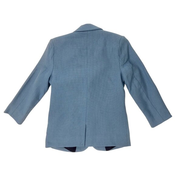 CARREMENT BEAU -  BLAZER - BLUE COTTON - NEW WITH TAG - Picture 4 of 6